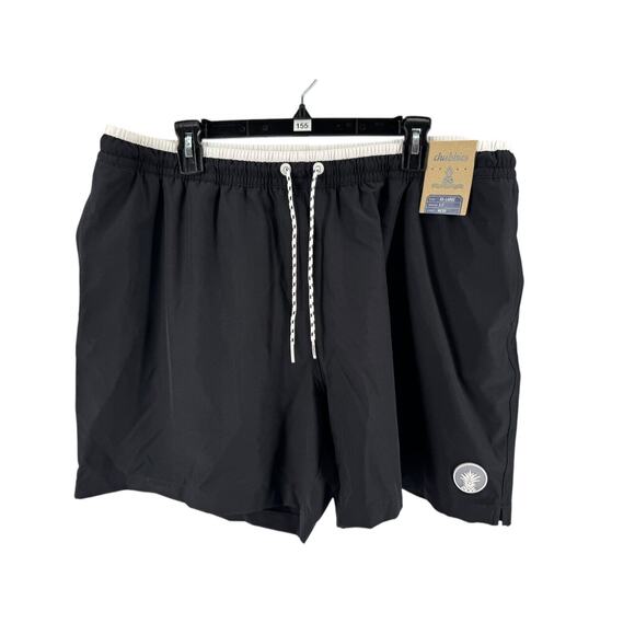 Chubbies Men's Black The Capes Classic Swim Trunks Size XXL Inseam 5.5in NEW - Picture 1 of 6